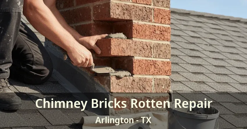 Chimney Bricks Rotten Repair Arlington - TX
